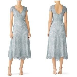 Catherine Deane || Miya Lace Midi Dress Cocktail Wedding‎ Guest Blue 4